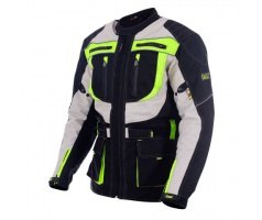 BUNDA DAX ENDURO Textile jackets, made of MaxDura with lining, Protectors, B/Green