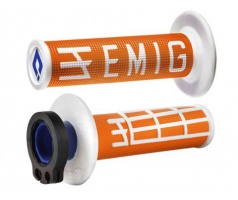 ODI GRIPS MX Lock-on v2 EMIG 4-Stroke Orange/White