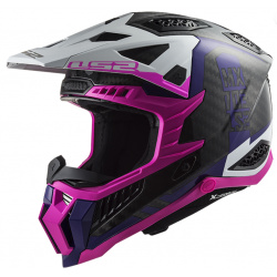 LS2 MX703 X-FORCE VICTORY Fluo Pink Violet