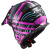 LS2 MX437 FAST EVO VERVE Black Fluo Pink